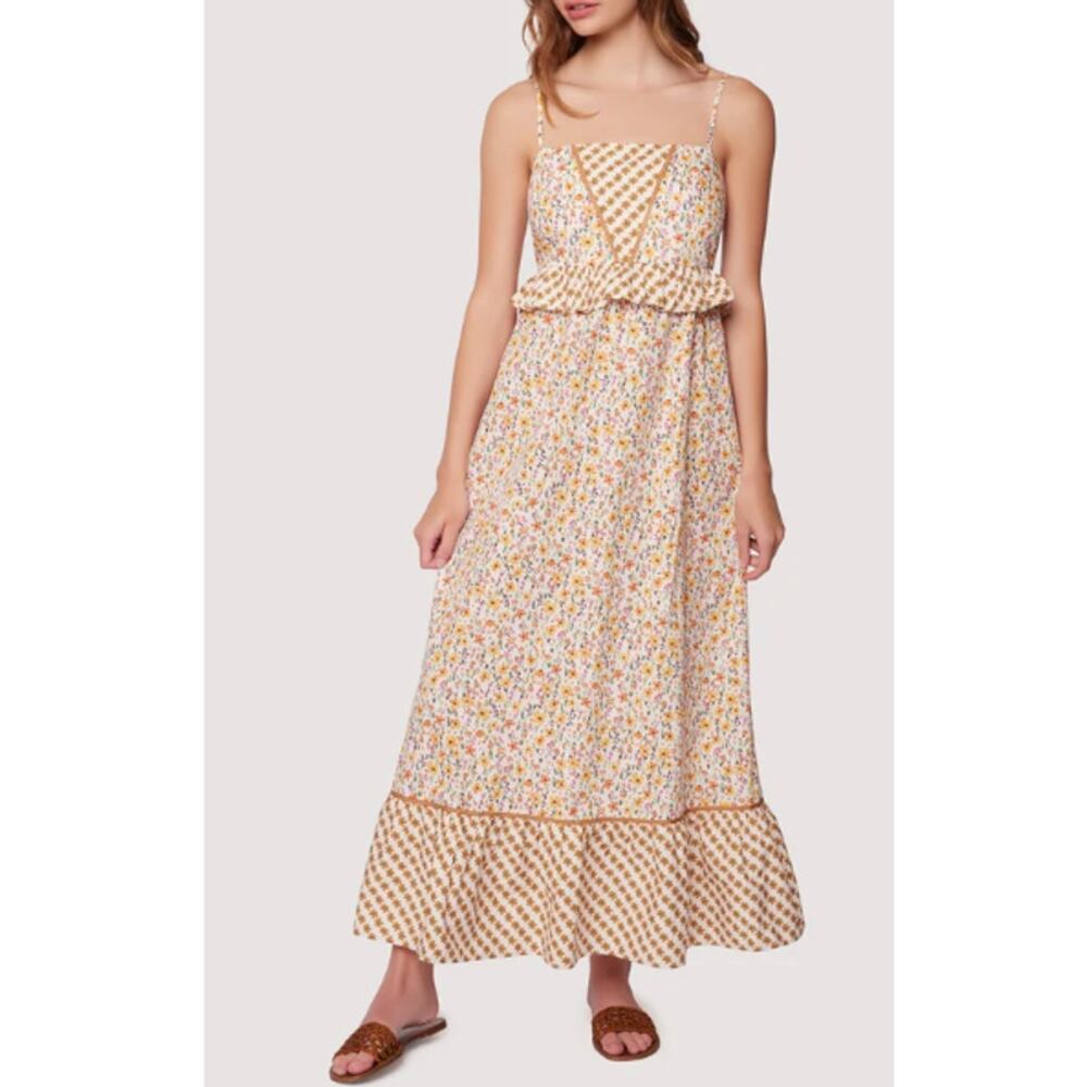 LOST + WANDER‎ SPRING SUNRISE MAXI DRESS SIZE MEDIUM NEW WITH TAGS